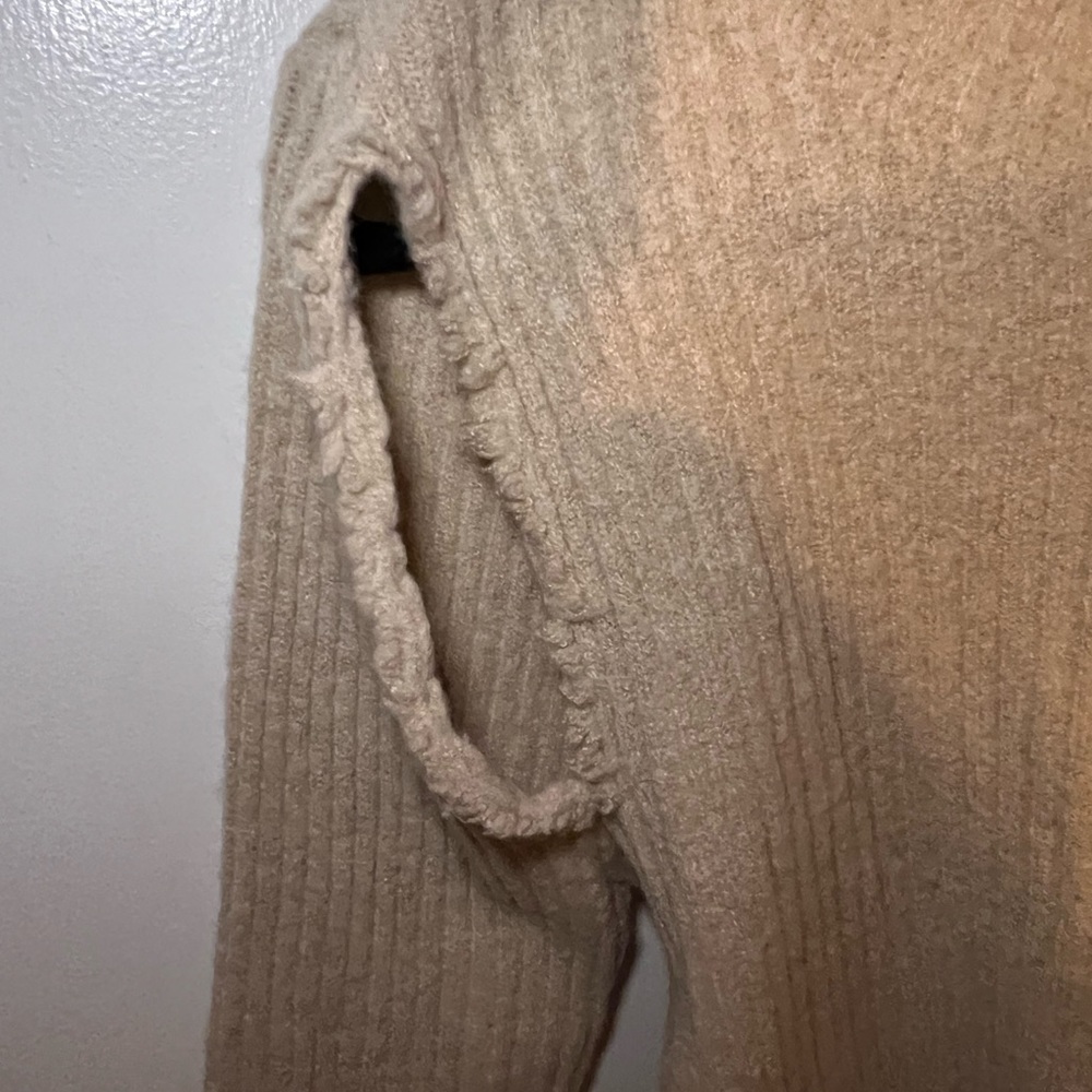 VRG GRL Louvre Knit Top in Natural Size Large NEW WITH TAGS - Picture 3 of 8
